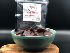Cecina de res con pimienta negra y sal marina