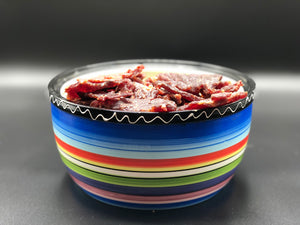 a bowl of jerky